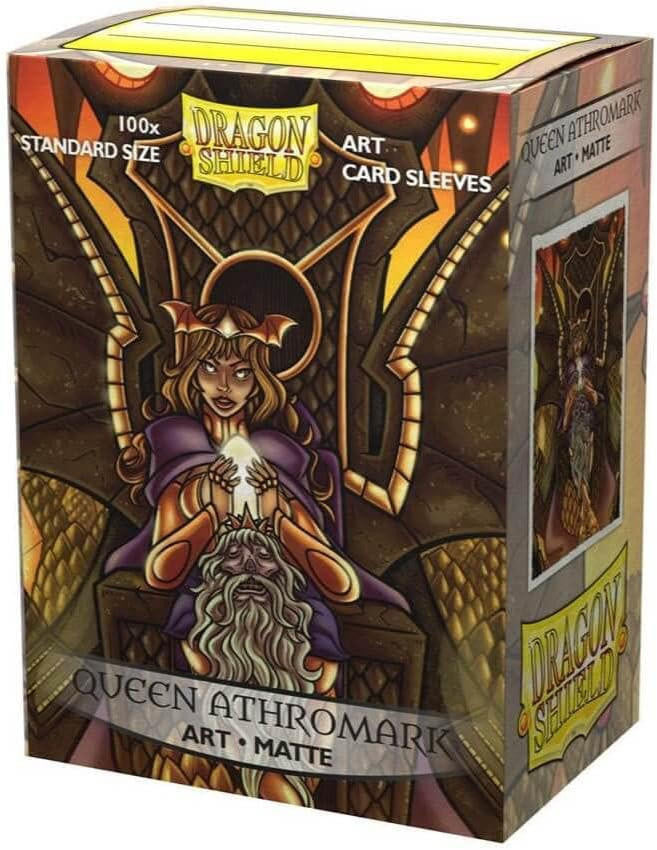 Aracane Tinmen Dragon Shields: (100) Matte Art - Queen Athromark Portrait
